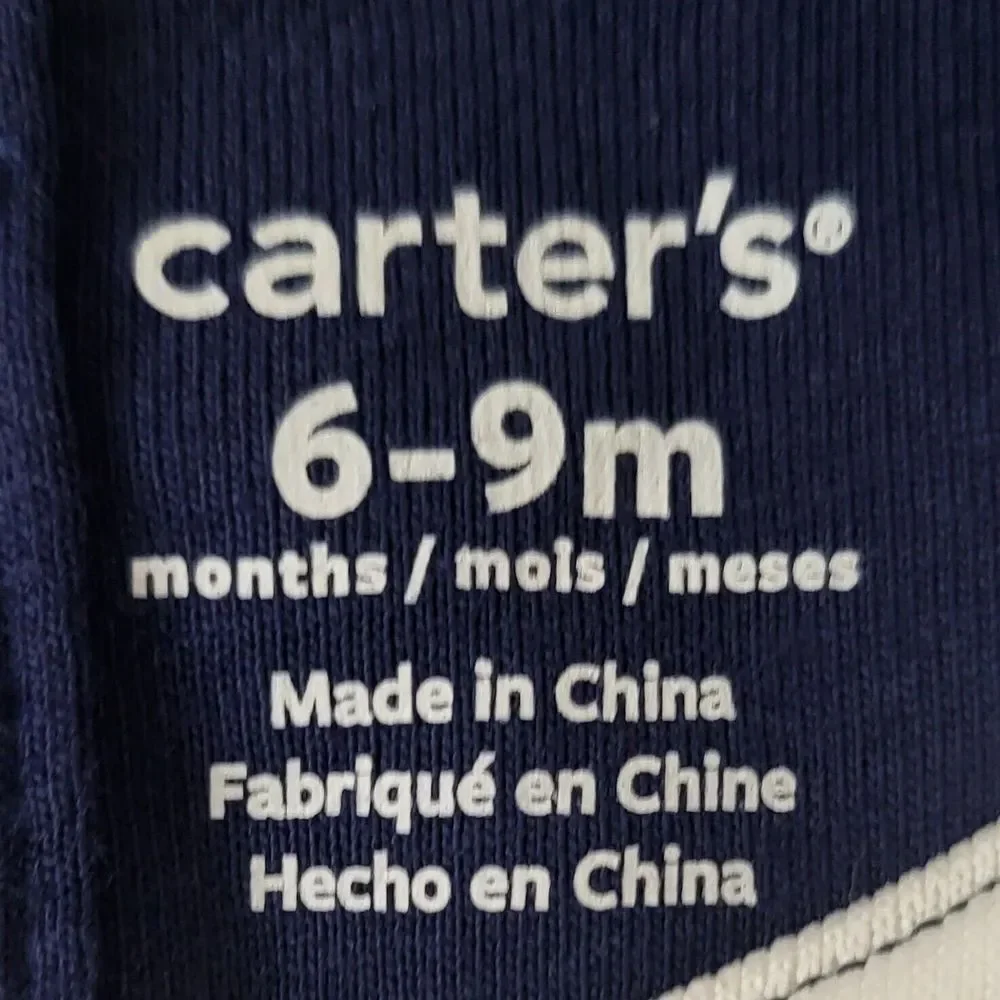Carters 6-9 Months Outfits New With Tag Long Sleeve Pink Sleeper navy Blue Dress